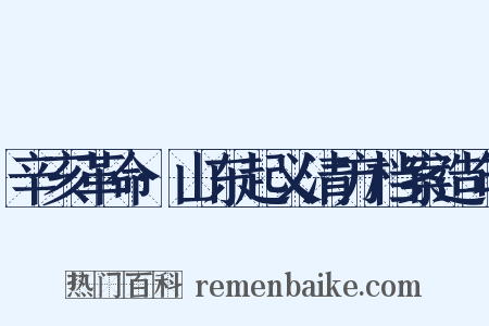 辛亥革命·山东起义清方档案造句是什么意思的图片